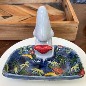 Muzeum Nose Lips Hawaiian Shirt Glasses Keys Coin Holder Trinket Tray